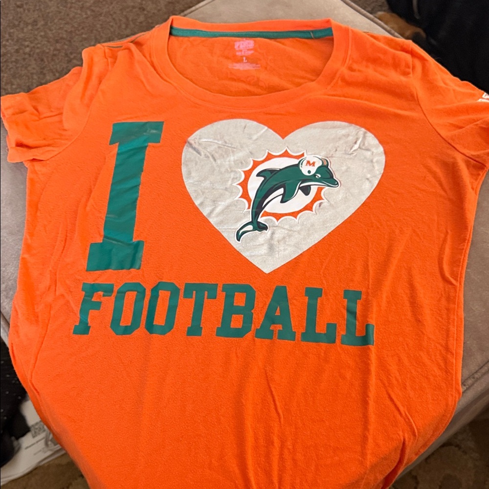 Victoria's Secret Orange Football Tee